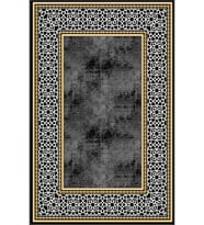 Eliana Home Baskılı, Yıkanabilir Kaymaz Taban Salon Halısı LNA0078-SD759 100x150 cm (Siyah)