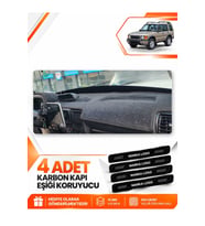 LAND ROVER DİSCOVERY 2 (1998-2004) Uyumlu Ön Torpido Koruma Kılıfı Halısı - Siyah