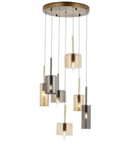 AVONNI AV-60043-7ET-BF Eskitme Kaplama Modern Avize E14 Metal Cam 45cm