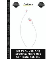NB-P171 Usb-A to 1000mm Mikro Usb Şarj Data Kablosu Akıllı Cihaz Dosya Aktarımı Bağlantı Ucu