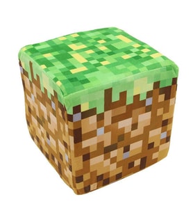 Minecraft Çim Blok Küp Yastık Minder Peluş Oyuncak 10CM (Çok Renkli)