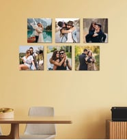 Kişiye Özel 6 Fotoğraflı Kare Mdf Tablo