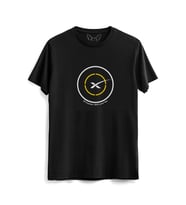 Space X Baskılı  Siyah Tshirt