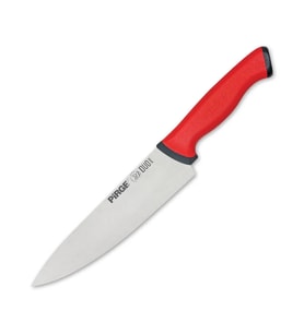 34161 Duo Şef Bıçağı 21 Cm - Kırmızı Kaymaz Sap