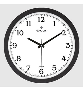 Galaxy Premium Duvar Saati Siyah 35 Cm