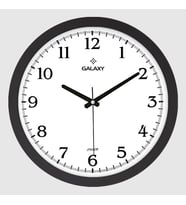 Galaxy Premium Duvar Saati Siyah 35 Cm