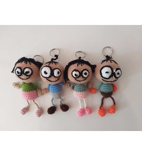 Şapşikler Amigurumi Organik Anahtarlık Oyuncak