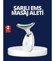 Yüz ve Boyun Sıkılaştırıcı Cilt Bakım Cihazı EMS Mikro Akım & Kırışıklık Giderici