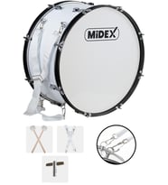Midex BND-24 Bando Davulu 24 inç 61 cm Çap Profesyonel Bass Davul Seti