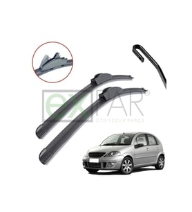 CİTROEN C3 ÖN CAM SİLECEK SÜPÜRGESİ TAKIMI 2002 - 2009 MODEL ARASI SAĞ SOL