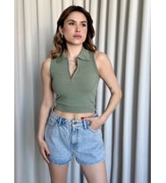 Kısa fermuarlı crop