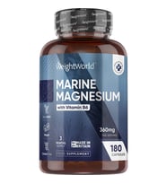 Marine Magnesium + Vitamin B6 -360mg 180 Capsules