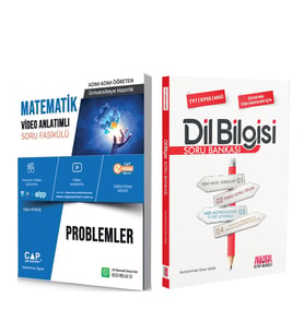 Çap Problemler ve AKM Dil Bilgisi Soru Bankası Seti 2 Kitap
