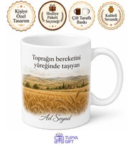 Karaman Ova Temalı Kişiye Özel Memleket Kupa Bardak Hediye