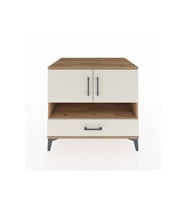 Kronos Şifonyer 3 Raflı Tek Çekmeceli 2 Kapaklı 88x59x80 Çam-Aytaşı