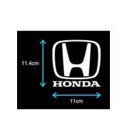 Honda İçin Uyumlu Aksesuar Oto Sticker Beyaz 11 Cm
