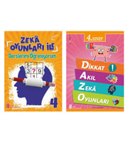 Ata 4.Sınıf Dikkat ve Zeka Oyunları ile Derslerimi Öğreniyorum (Beyaz)