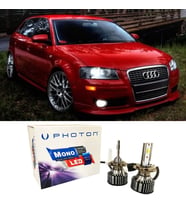 Audi A3 Led Xenon Kısa Far Ampulü H1 Mono Yeni Seri Beyaz 2001-2003