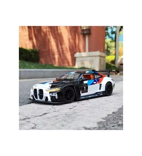 1:24 BMW M4 GT3 Diecast Model Araba Açılan Kapılar BMW M4 Yarış Arabası Modifiyeli Diecast Araba
