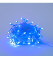 10 Metre 100 Ledli 8 Fonksiyonlu Dekoratif Lambader Mavi Lamba (5343)
