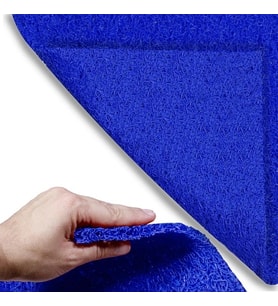ABK PLASTİK Abk Kıvırcık Mavi Paspas 100  cm Kaymaz Yolluk Kaydırmaz Halı 8m