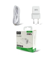 MY2 Tec 2'si 1 arada şarj seti Apple IPhone 14 lightning USB-C için şarj kablosu siyah 20W 3A 100cm