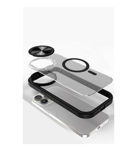 İphone 11 Kılıf Teleskop Lens Magsafe  Kapak - Siyah