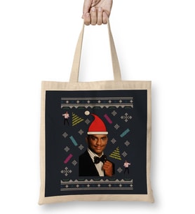 Fresh Prince Of Bel Air Carlton Dance Christmas Knit Pattern Bez Çanta Uzun Saplı