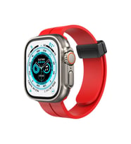 Uray store Apple Watch 42mm KR412 Elegance Stylısh Kordon - Kırmızı