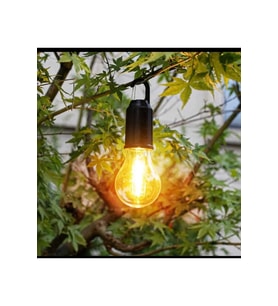 Taşınabilir Şarjlı Led Ampül Outdoor Kamp Bahçe Lambası 10w Askılı Kırılmaz Led Işık