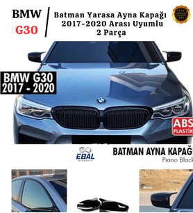 BMW G30 Batman Yarasa Ayna Kapağı Piano Black 2017 Sonrası