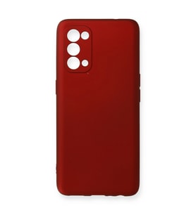 Oppo Reno 5 Pro Kılıf First Silikon - Bordo