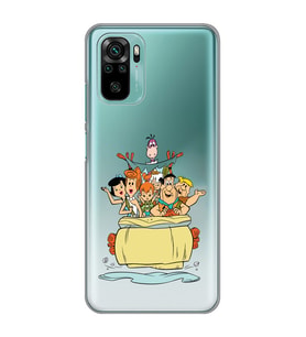 Xiaomi Redmi Note 10 / Note 10S Uyumlu Taş Devri Tasarımlı Şeffaf Telefon Kılıfı