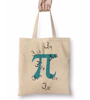 Pi Sayisi Mathematica Matematik Özel Tasarim Pi Günü Bez Çanta Uzun Saplı