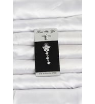 316L Cerrahi Çelik Sallantılı Çiçek Model Göbek Piercing 5886 - SSSSSS2576-5861