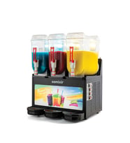 Samixir SLUSH36.BA Slush Triple Allure, Granita, Meyve Suyu Dispenseri, 12+12+12 L, Siyah