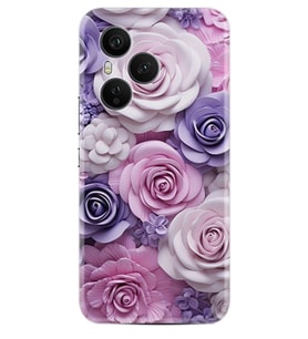 Honor 400 Pro Kılıf Boutique Baskılı Resimli Mor Güller Pcode -029