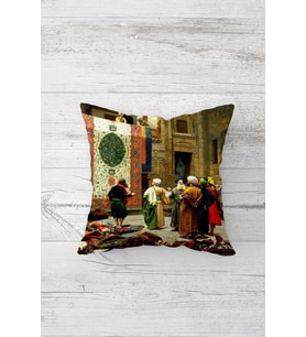 Dekoratif Çift Tarafı Baskılı Gizli Fermuarlı Yastık Kılıfı Kırlent Koltuk Yastık Kılıfı (Çok Renkli)