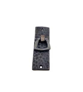 Antika Tarz Dekoratif Pirinç Dik Dövme Kapı Kulbu - 90x31 mm, Oksit