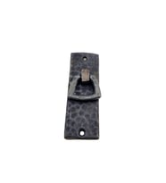 Antika Tarz Dekoratif Pirinç Dik Dövme Kapı Kulbu - 90x31 mm, Oksit