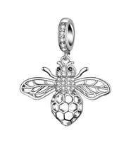 Nur Silver Arı Sallantılı Gümüş Charm NUR-CM00232