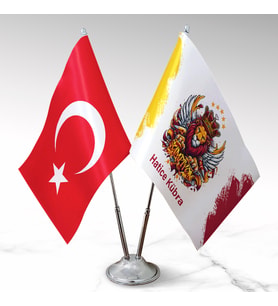 Aslanlar İçin Özel Masa Bayrağı Seti