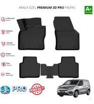 PROACE CİTY ARACA ÖZEL 3D PASPAS 2019 2020 2021 2022 2023 2024 2025