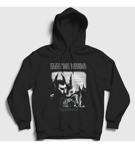 Presmono Unisex Siyah Dopethrone Electric Wizard Kapüşonlu Sweatshirt 553517tt