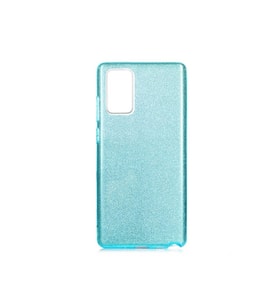 Samsung Galaxy Note 20 Uyumlu Kılıf Zore Shining Silikon (Mavi)