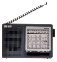 TECSUN R-9012 Taşınabilir Analog Radyo Kısa Dalga FM Stereo Alıcı 12 Bantlı Dünya Radyosu (Siyah)