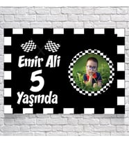 Yarış Temalı Doğum Günü Afişi 35X50 cm