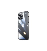 Apple iPhone 14 Pro Max Uyumlu Kılıf Sert PC Renkli Çerçeveli Zore Riksos Kapak (Siyah)