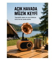 Mey İthalat® Taşınabilir Mini Retro Radyo Bluetooth Hoparlör USB SD AUX Destekli Yeni Nesil