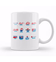 Pepsi Logo History Kupa Bardak Porselen